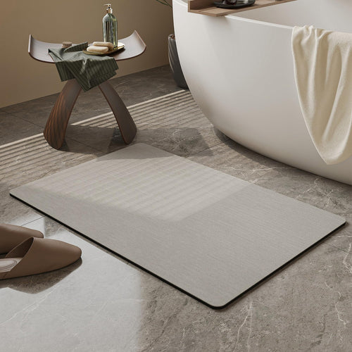 Bath Mat Rug, Rubber Non-Slip Quick Dry Absorbent Thin Bathroom Rugs